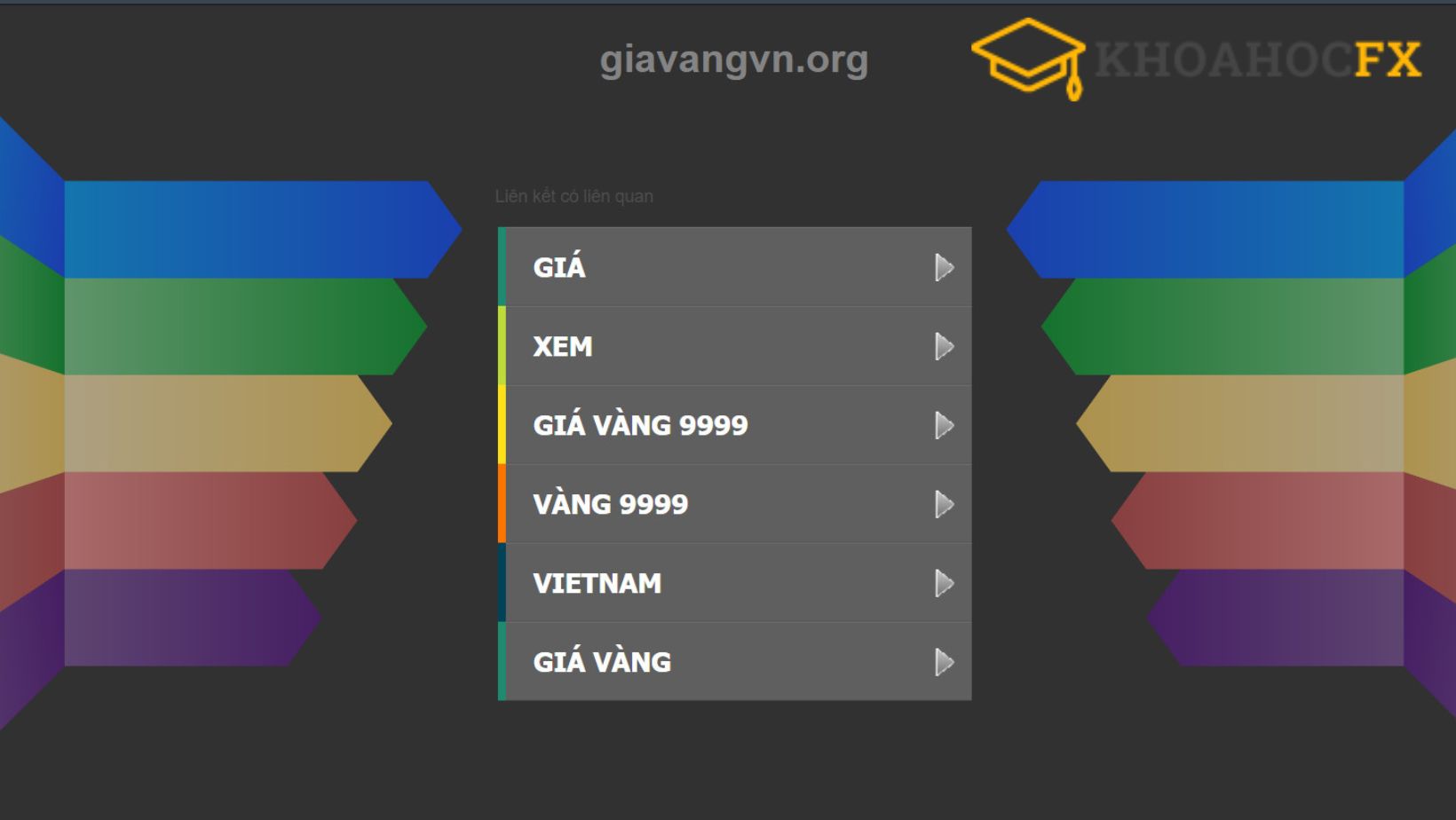 Giavangvn.org có giao diện thân thiện, dễ nhìn và dễ thao tác